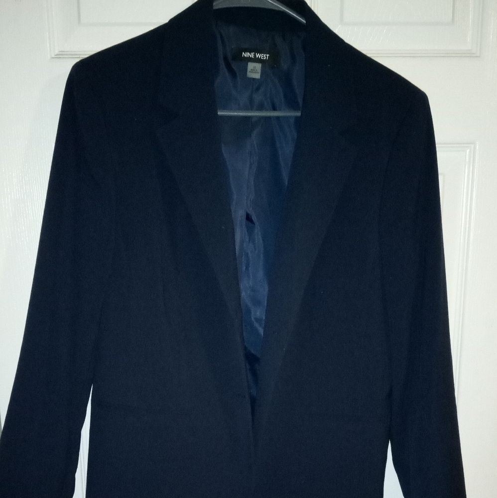 Nine West dark navy blazer size 10